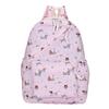 New cartoon printed women's schoolbag, junior high school and primary school students reduce the burden of three-piece backpack, large-capacity