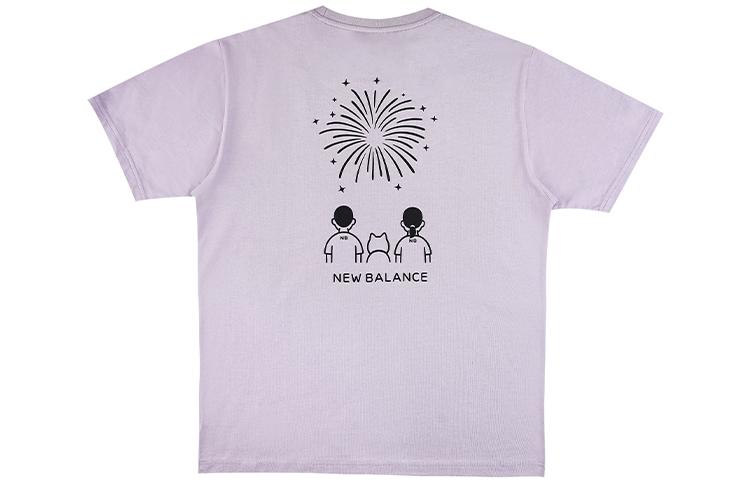 New Balance Noritake Collection Set in Sleeve T Shirt Unisex Purple AMT12391-SG6 S