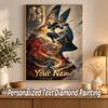 Lucario Custom Name Diamond Painting Personalized 5D Full Drill DIY Diamond Art Home Decor