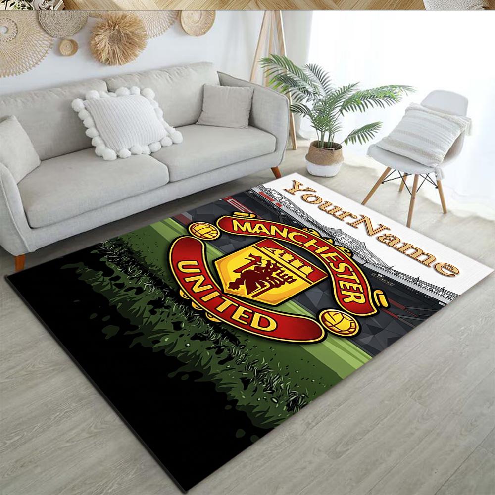 Manchester Customizable Name Floor Rug Office Rug Design for Hallway Decorate room Dining Room Kitchen Anti-slip Rug Office home decor