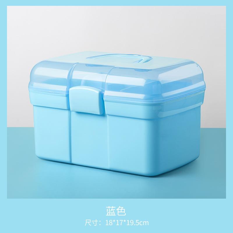 Nail art Toolbox Large capacity can put light therapy machine Nail polish glue portable double storage box nails technician new