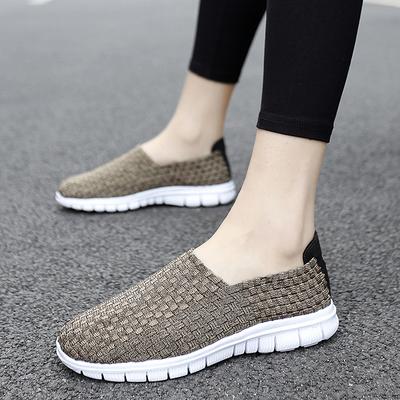 Summer Women Lightweight Slip On Sneakers Casual Plus Size Flats Moccasins Soft Beach Walking Sports Shoes