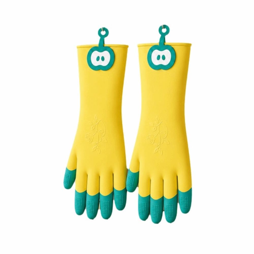 Waterproof Dishwashing Gloves Hanging Household Gloves Comfortable Latex Gloves Dishwashing