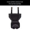 European 2Pin Male to IEC320 C7 Female Power Adapter, Converts EU4.0 to IEC320C7 Easy to Use for Various Electronics