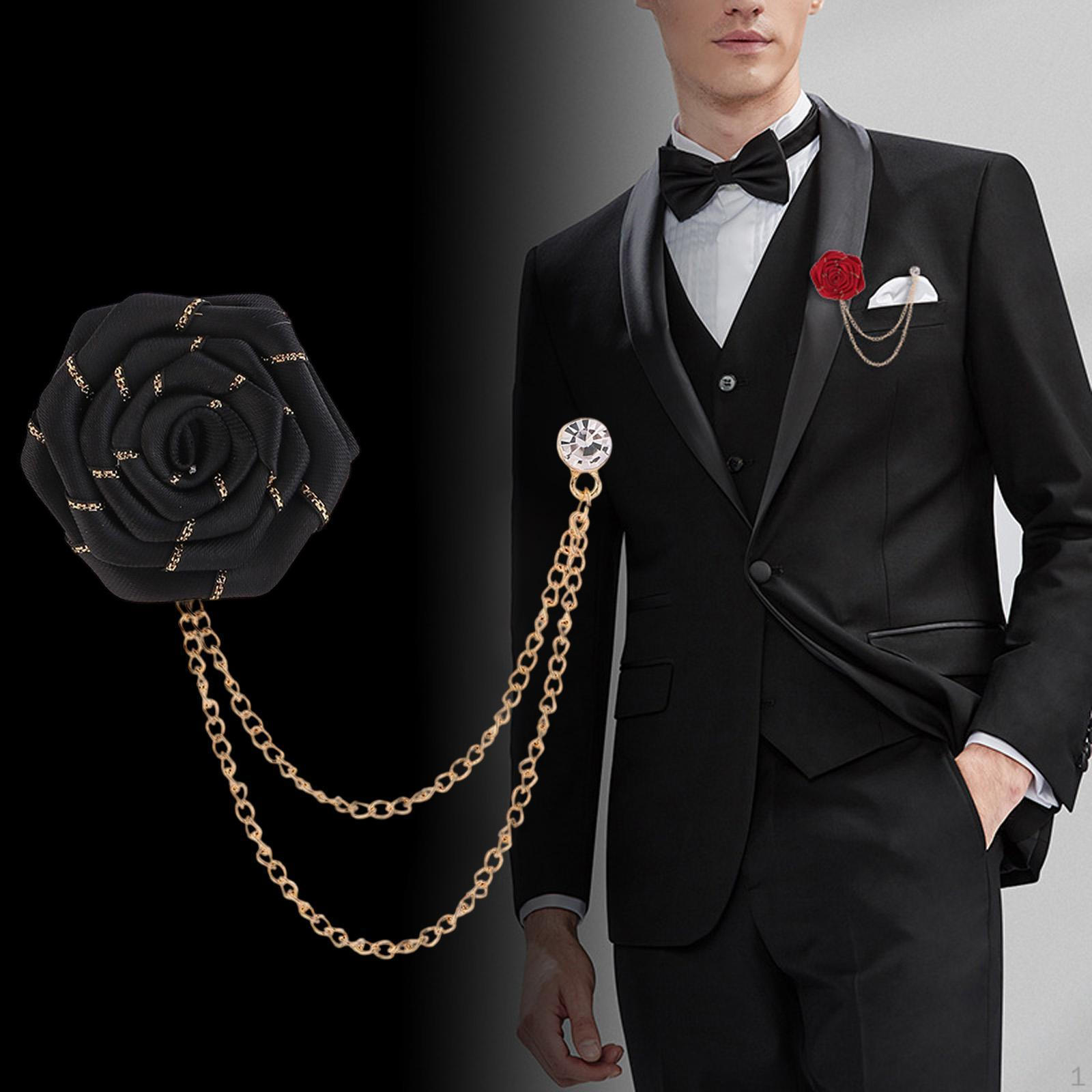 

Цепочная брошь, Подвесные цепочки, Заколки для воротника, Формальная шикарная булавка на лацкан, Булавка для костюма для вечеринки