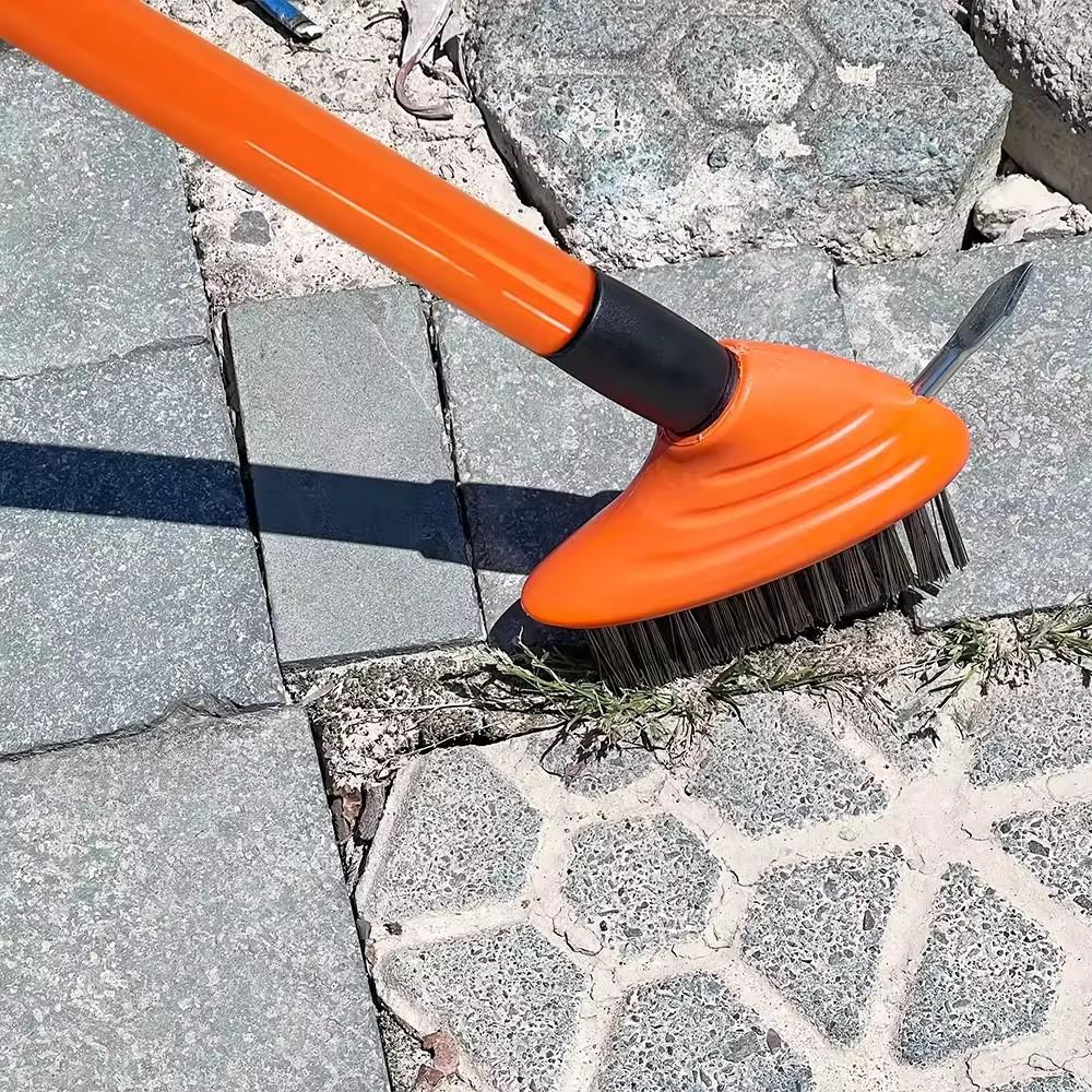 4 - in - 1 Weed Removal Garden Tool Set - Multifunctional Cleaning & Leaf Raking Kit with High Carbon Steel Bristles , O