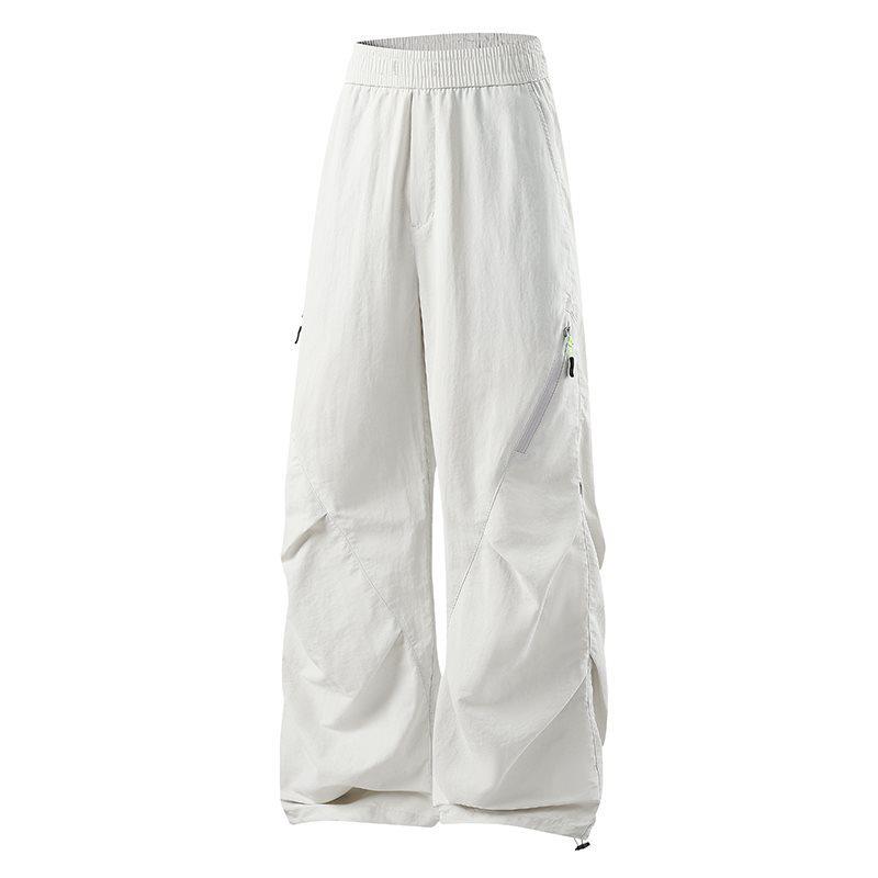 2026 Men s Trendy American Autumn Casual Loose Paratrooper Ski Pants L светло-серый