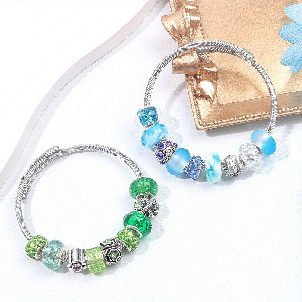 50pcs Resin Material, European Macroporous Beads, Bulk Mixed Color Spacer Beads, Garden Decorative Beads, Beads and Bead Accessories