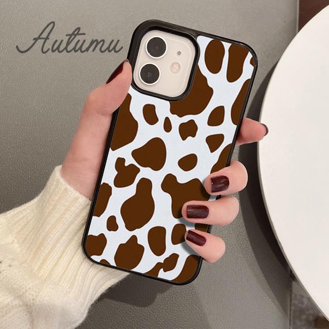 

Чохол для телефону з різнокольоровим коров ячим принтом для iPhone 11 12 13 14 Pro Max mini X XR XS SE 2020 6S 7 8 Plus Samsung Galaxy S21 S22 shell iPhone 13mini