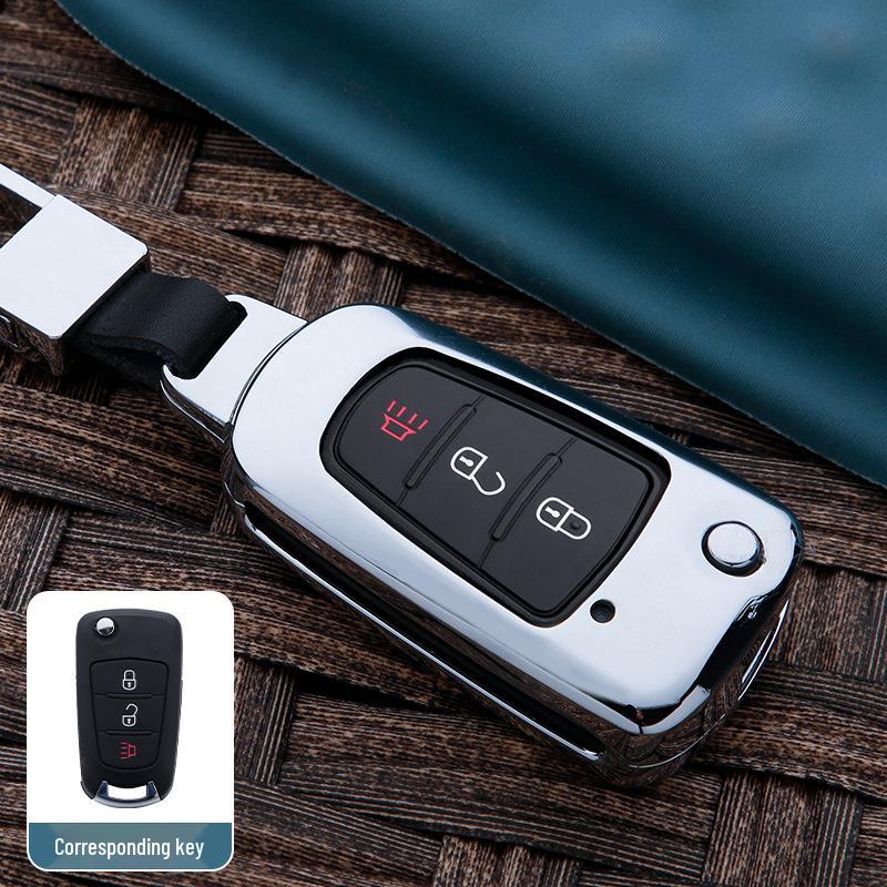 Compatible Key Cover for Great Wall Haval H6, H2S, M6, Sport Edition, H7, H4, F7X, H8, H9 - Snap Button Shell