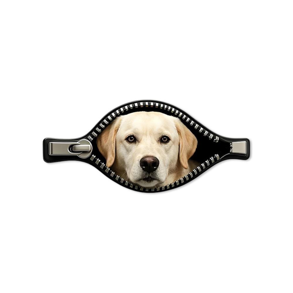 Waterproof Dog Car Sticker Zipper Design Car Window Glass Sticker Creative Dog Car Decal  Car Glass K