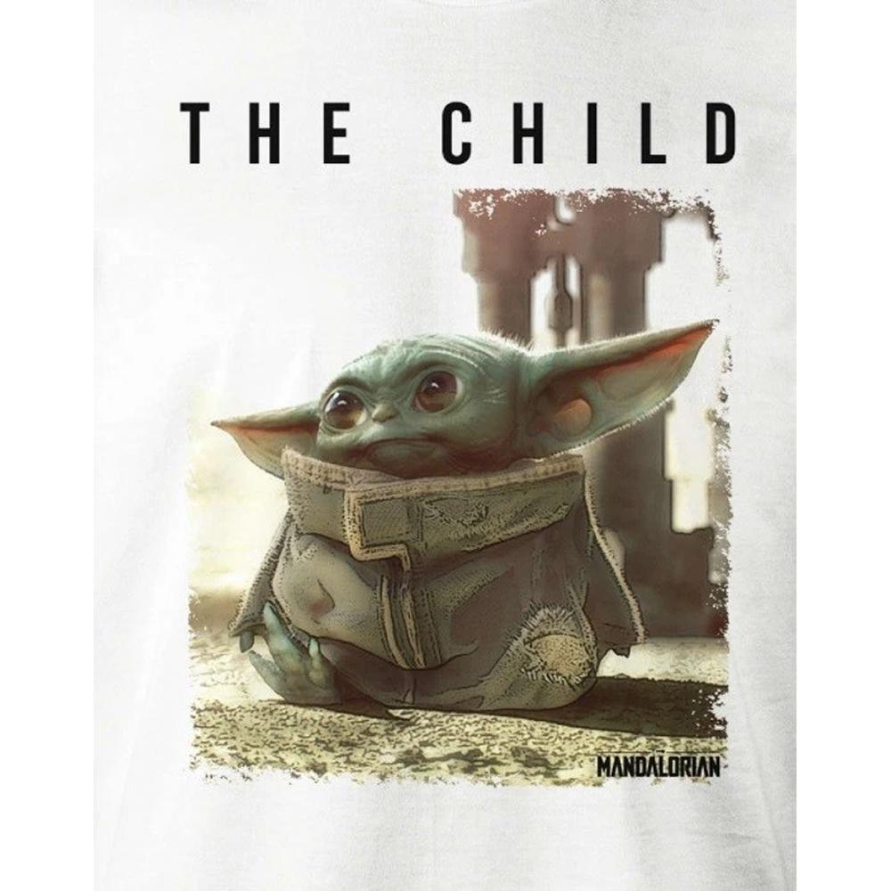 Star Wars The Mandalorian Mens The Child Logo T-Shirt