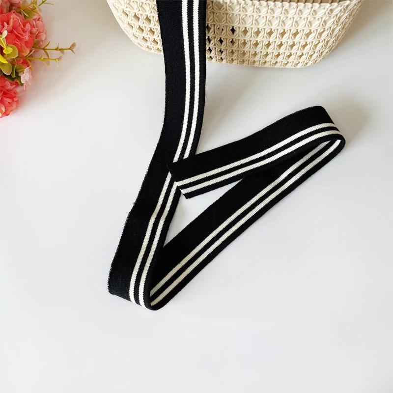 80cm Long Cotton Stretch Plain Knit Rib Trim Fabric, Suitable for Round Cuffs Neck V-neck T-shirt Baseball Jacket