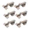 3 Sets Hinges for Office 2Stage Hydraulic NickelPlated 4Hole Large Bend A2202C