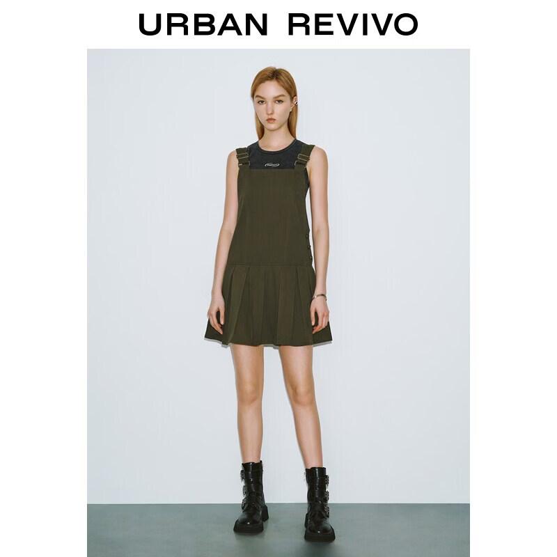UR2026 Women s Pleated Adjustable Camisole Dress S