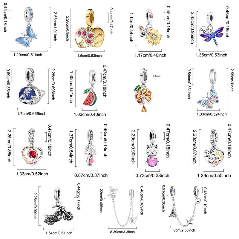 Copper Cute Elephant Cats Charms Beads Fit Diy Bracelet Necklace Making Gift Of High Quality Jewelry For Womens