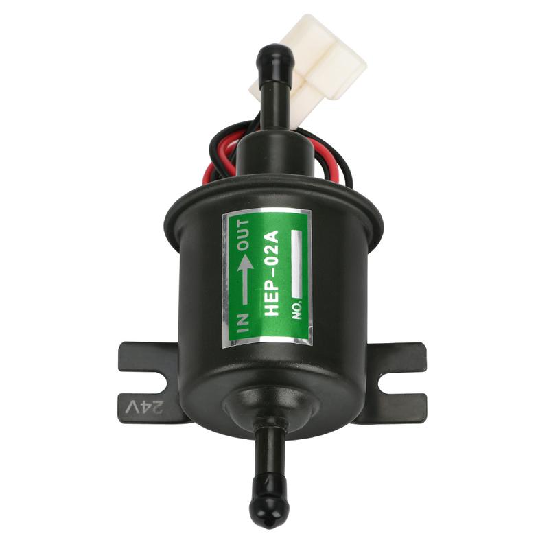 Universal 24V Electric Fuel Pump Low Pressure Bolt Fixing Wire Diesel Petrol HEP-02A For Car Carburetor Motorcycle ATV Gold