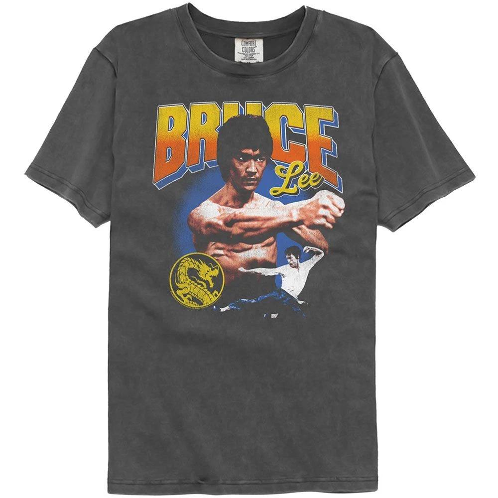 Детская футболка Bruce Lee с градиентным текстом и иконкой Comfort Colors 110
