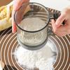 Kitchen Flour Sieve Handheld Semi-automatic Sugar Sifter Powder Shaker Handle Measuring Cup Making Tool Baking Kitchen Tools