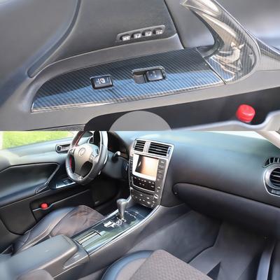 Für Lexus IS250 IS300 2006 2011 RHD Innenraum Kohlefaser Aufkleber Konsole Armaturenbrett Dekoratives Panel Modifikation Styling Zierleiste