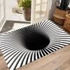 3D Illusion Doormat,Polyester Mat,Machine Washable,Durable with PVC Backing, for Entryway,Bedroom, Kitchen, Christmas, Halloween