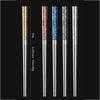 316 Stainless Steel Chopsticks, Household Restaurant, Non-Slip Extension, High Temperature and Mildew Resistant