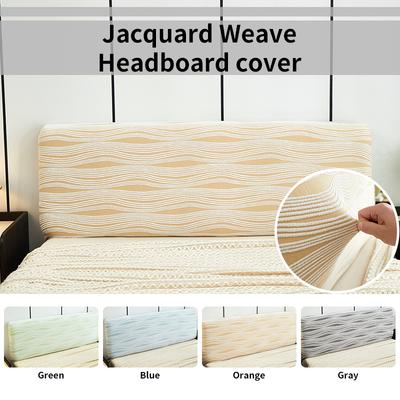 1 Pc Headboard Cover Elastic Jacquard Bedside Cover For Bed In Bedroom Easy To Clean Headboard Cover A Pattern Of Stream Lines