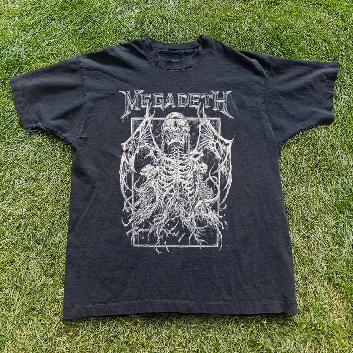 MEGADETH BAT VIC RISING Unisex Black T-shirt Size S-5XL XXL