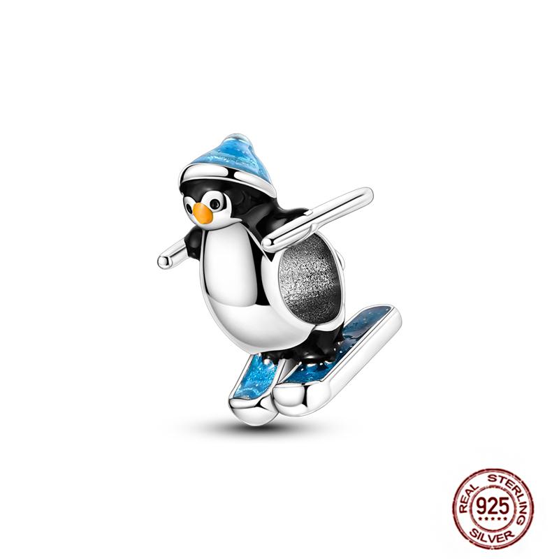 Christmas Charms Copper Fit Pendant Original Bracelets Santa Claus Snowflake Tree Gingerbread Man Beads Diy Jewelry