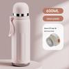 Shangqi 316 Stainless Steel Portable Thermos Bottle, 600ml Pink