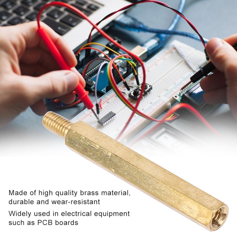 Standoff Brass Coupling M3 Single Head Hex Nuts Replacement Kits for PCB BoardM3 X 30 30Pcs