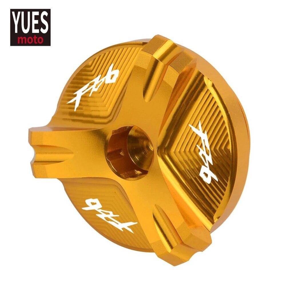 Motorcycle Accessories Auminum oil Filler Engine Dain Plug Cover For Yamaha FZ6 2004-2012 FZ6R FAZER 2009-2017