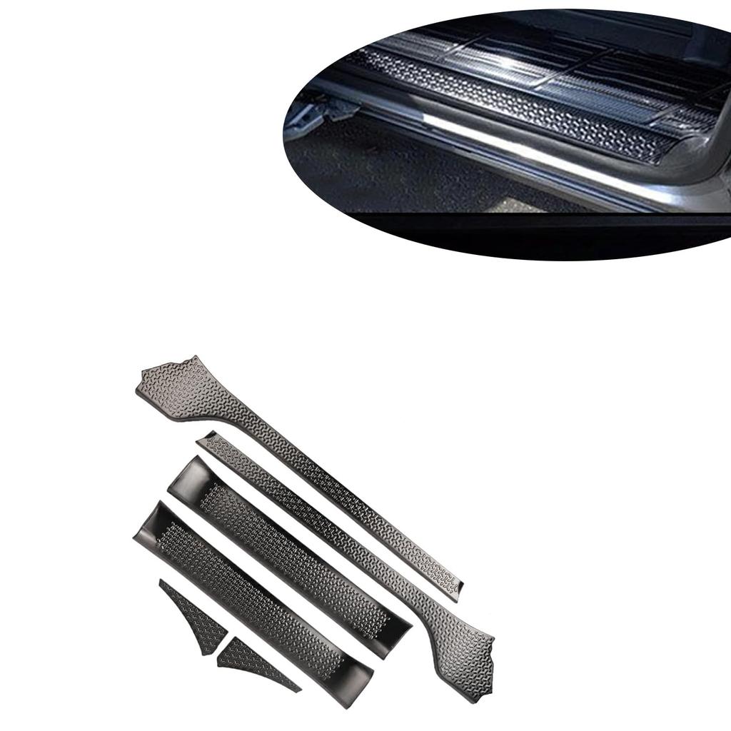 Hyorabyn Door Scuff Plates and Side Step Guards for Toyota New Voxy 90 Series New Noah 90 Series 2022 and Stain Protection 6 Black / (January onwards)