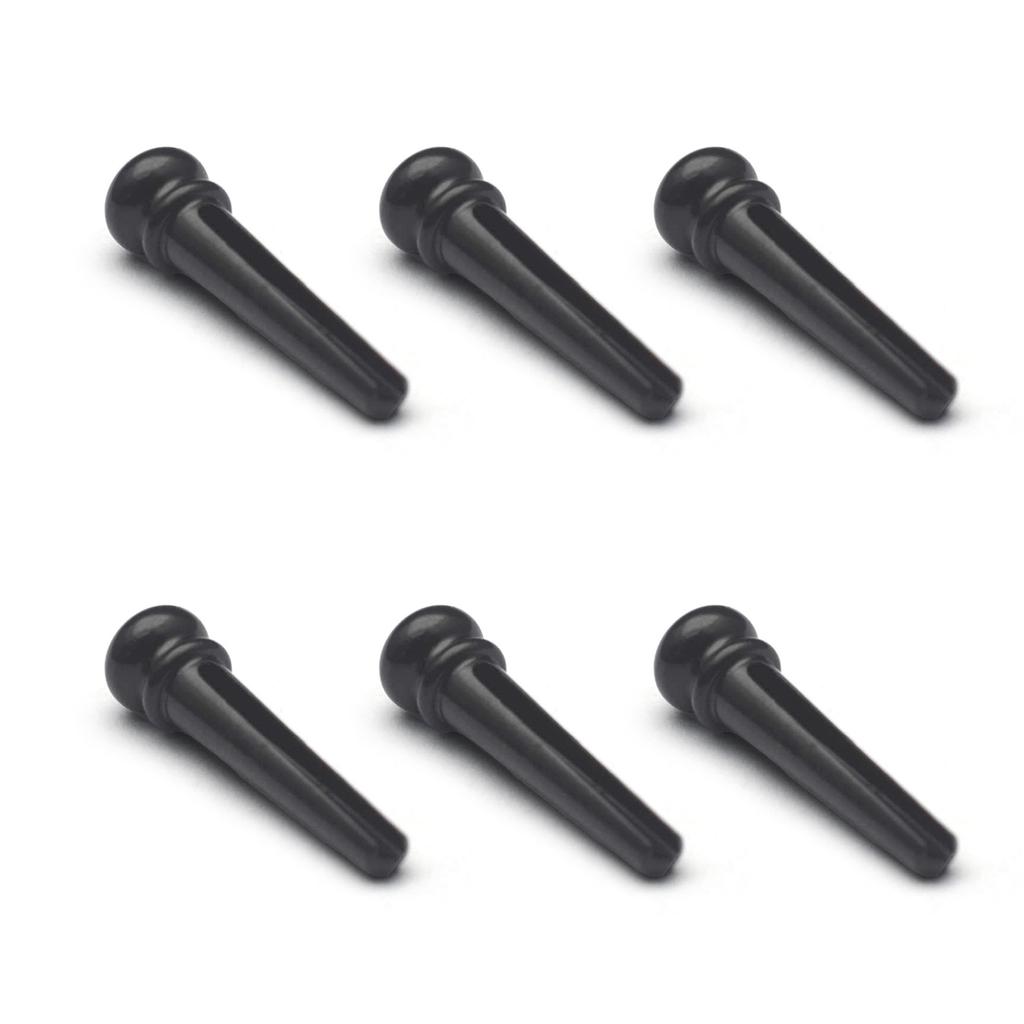 Pack of 6 Guitar Bridge Pins Pegs for Folk Guitars Guitar Bridge Pins Replacement Guitar End Pin Guitar String Peg Nail