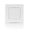 China New Model European Standard White / Black / Gold Flame Retardant PC Plate 1 Gang 1 Way 2 Way Modern Wall Light Switch