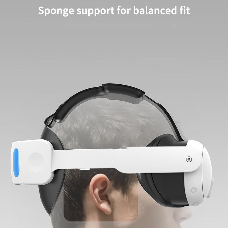 

CT3 For Meta Quest 3 VR Glasses Replacement Head Strap with Built-in 6000mAh Battery Type A