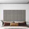 VidaXL Wall Panels 12 Pcs Light Grey 30x30 Cm Velvet 1.08 M² 343807