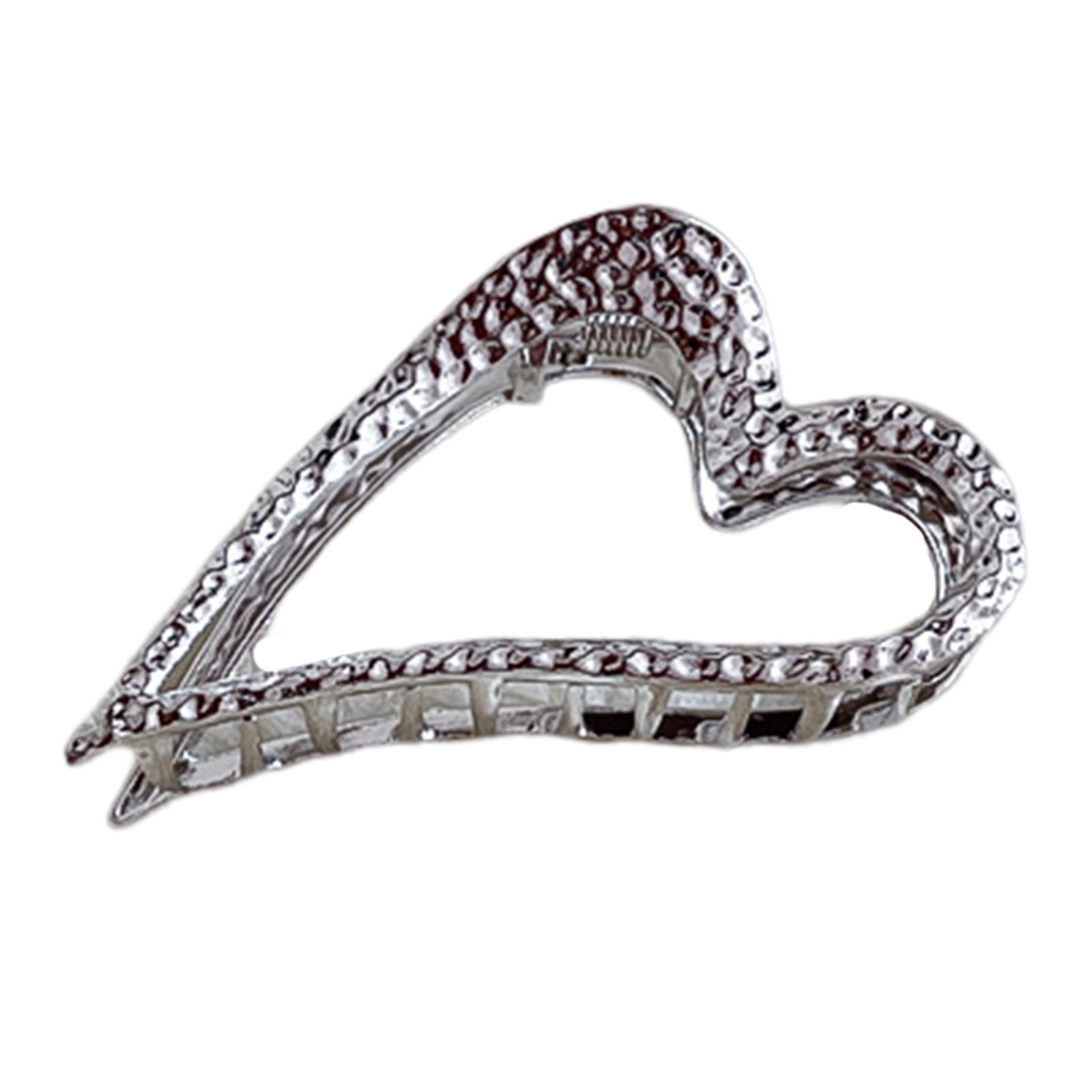 

Коготь для волос в форме сердца, держатель для хвоста, металлический коготь для волос со звездой, зажим для челюсти со звездой, зажим в виде акулы, зажим для волос со звездой для женщин, зажим для булочки с когтями B