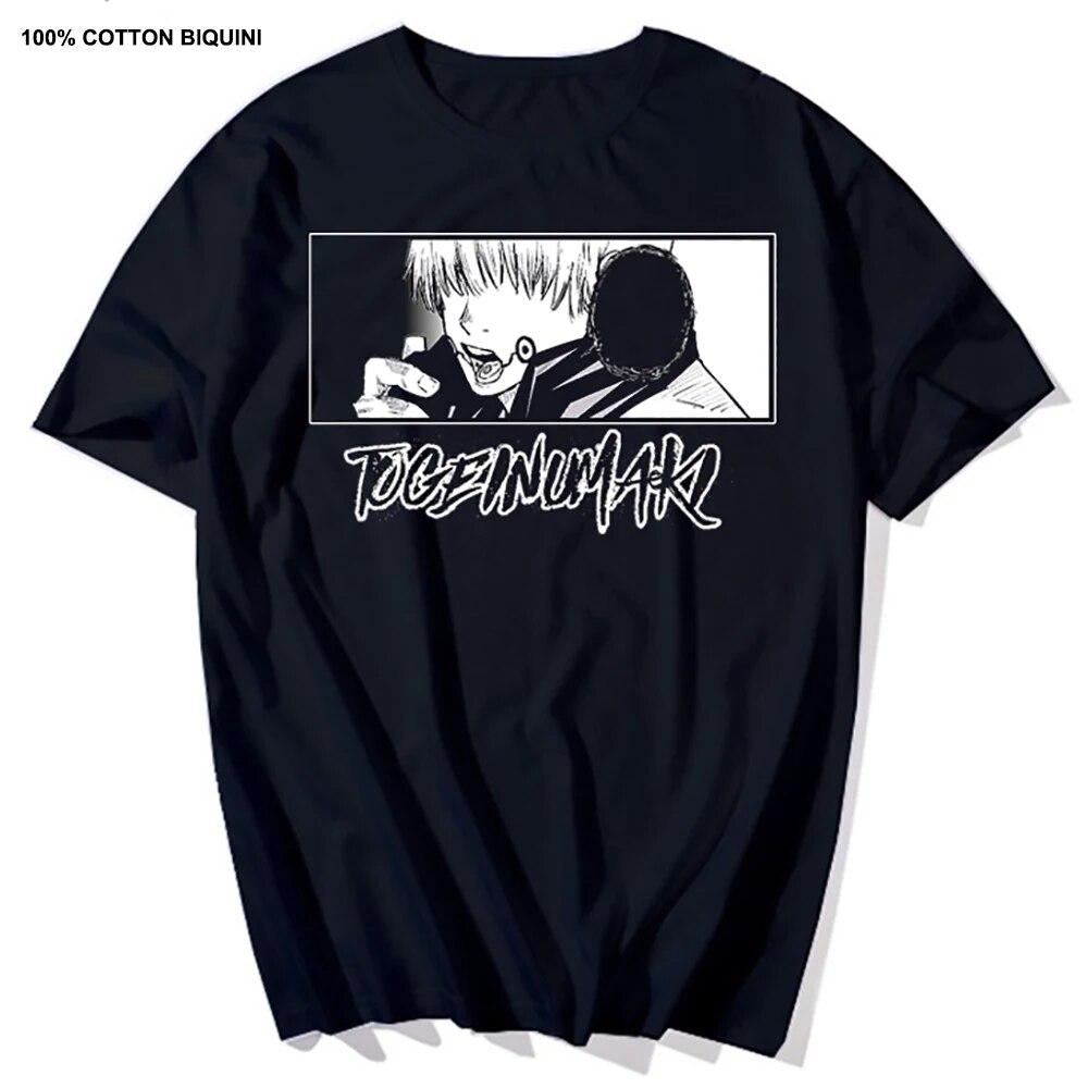 Harajuku Unisex's Tshirt Jujutsu Kaisen Printed Short Sleeve T Shirt Cool Cartoon Anime Casual T-shirt Kawaii Male Streetwear Tops