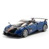1/18 Pagani Huayra BC Blu Francia/Candy Blue with Carbon Accents 1/18 Model Car By Autoart