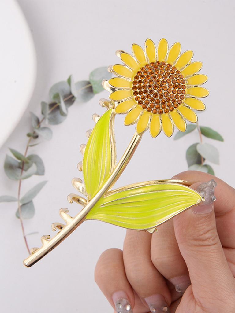 1 Pcs Fashion Exquisite Sunflower Hair Claws For Women Girls Party Hair Accessories