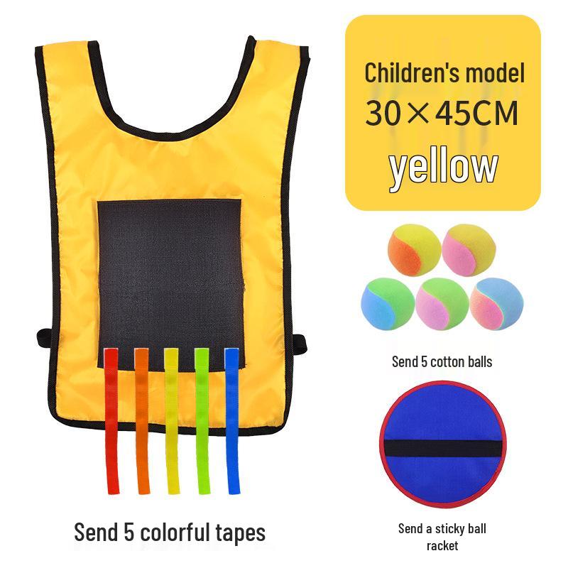 Children's Sticky Ball Dodgeball Vest for Outdoor Parent-Child Games