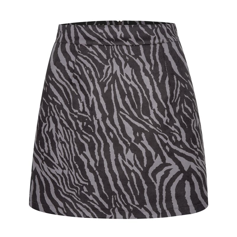 Printed Bag Buttocks Half Body Short Skirt Print Sheath Skirt for Women