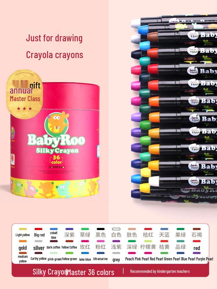 Milo Crayon Washable Rotating Oil Pastels Wax Sticks for Kids