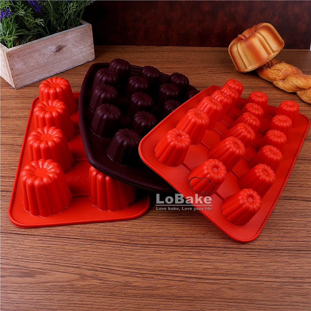 3 provedení 8 a 18 dutin vroubkovaný květ canelé silikonová forma na dort čokoláda fondán pudink želé sýrové formičky DIY pekařské nářadí