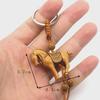 Imitation Wood Turtle Elephant Horse Keychain Pendant