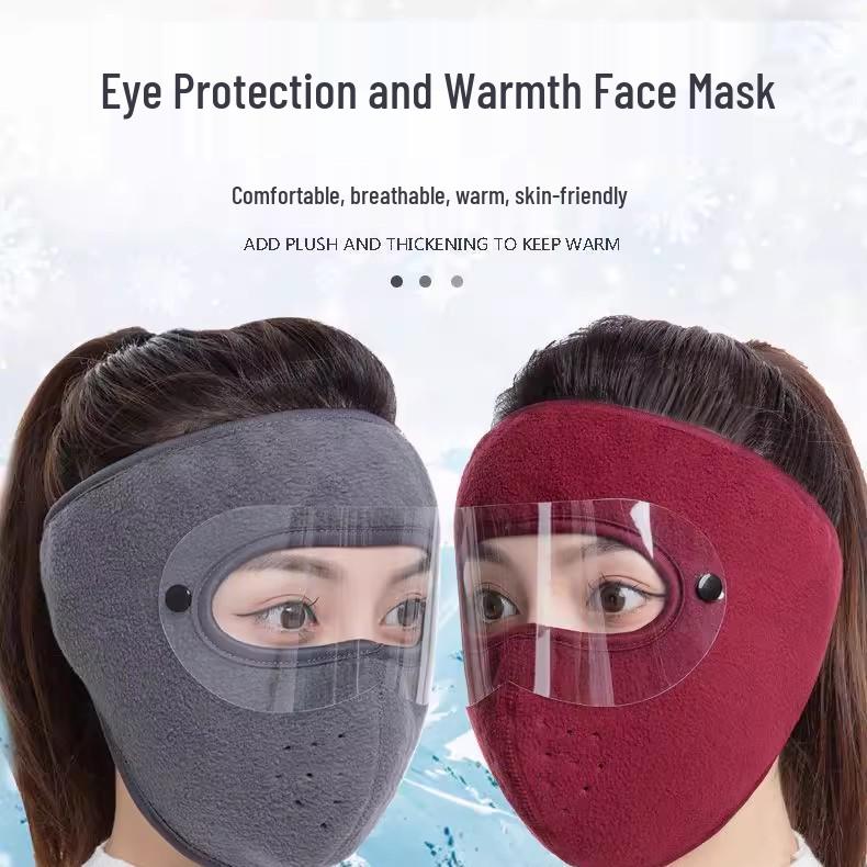 Windproof Winter Full Face Mask with Ear Protection for Cycling and Motorcycling