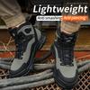 Waterproof Steel Toe Work Boots for Men - Anti-Smash Safety Shoes, Construction Protective Boots Anti-Puncture Wear-Resisting