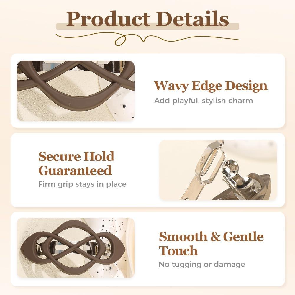 4 Pack Vintage Franse Klemmetjes voor Haar, 2026 Nieuwe Haarclip Accessoires voor Vrouwen, Sterke Houding Geen Slip Styling (Stijl A)
