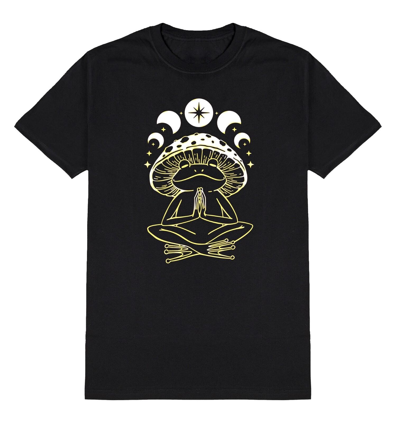 Frog Cottagecore Mushroom T-Shirt Mens Womens Tees Top Mens Funny / Cotton Tee XL